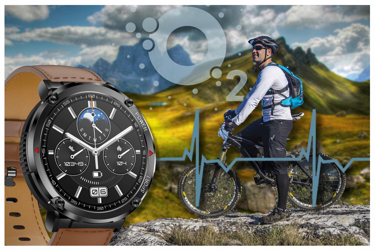 Smartwatch Gravity Zegarek męski SMARTWATCH GT21-4 BK/RD/BK – Nowoczesny zegarek dla aktywnych