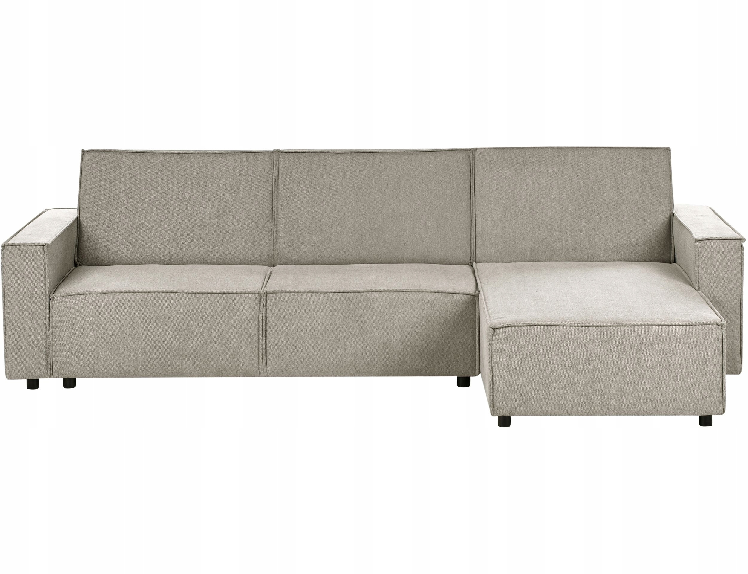 Narożnik rozkładany dla 3 osób ROMEDAL II Beżowy Lewostronny – Idealne rozwiązanie do Twojego salonu