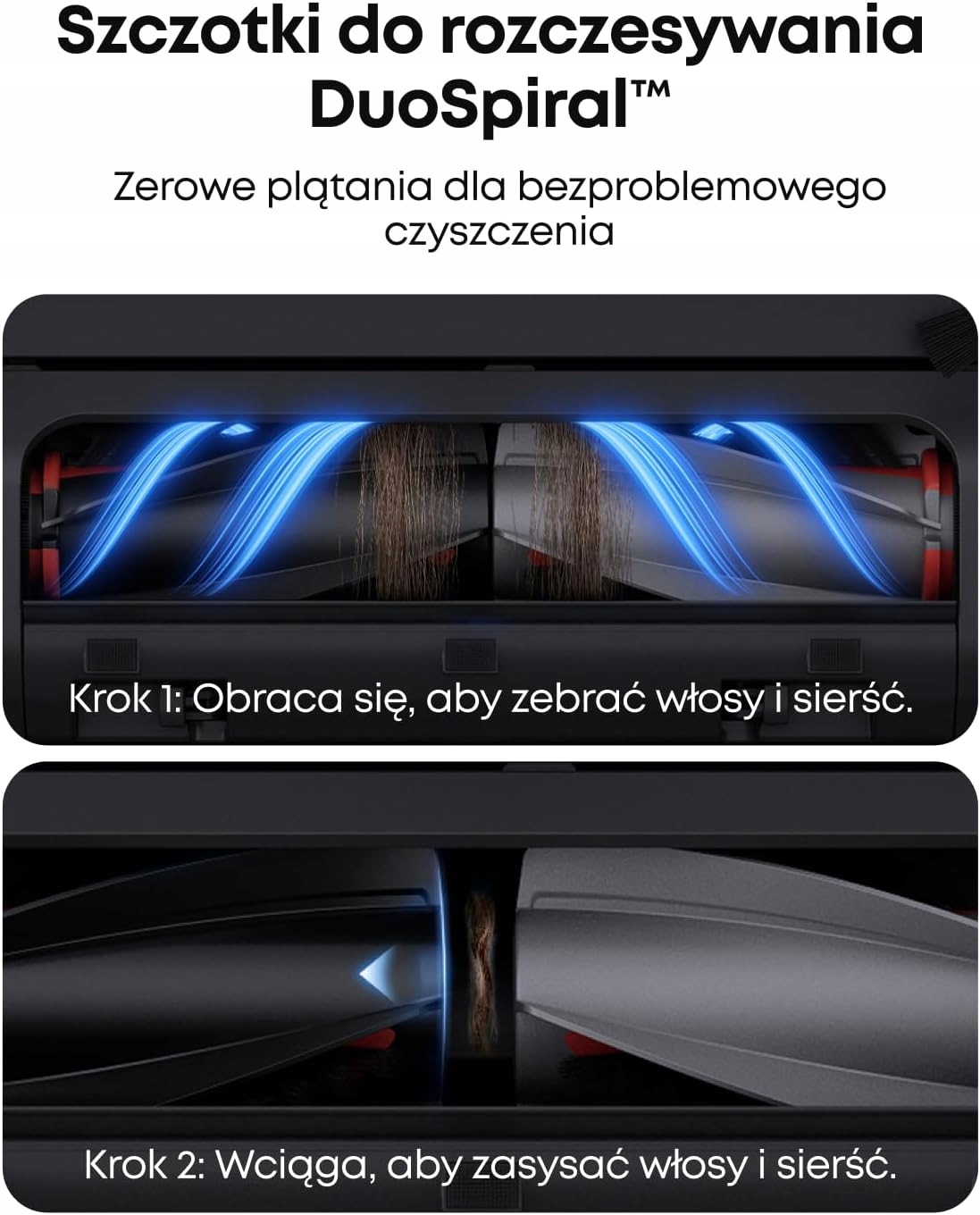 Innowacyjne szczotki DuoSpiral™ – Bezproblemowe czyszczenie