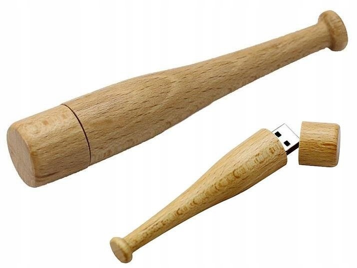 Pendrive Kij Baseballowy Flash Drewniany 64GB – Stylowy i Niezawodny Nośnik Pamięci