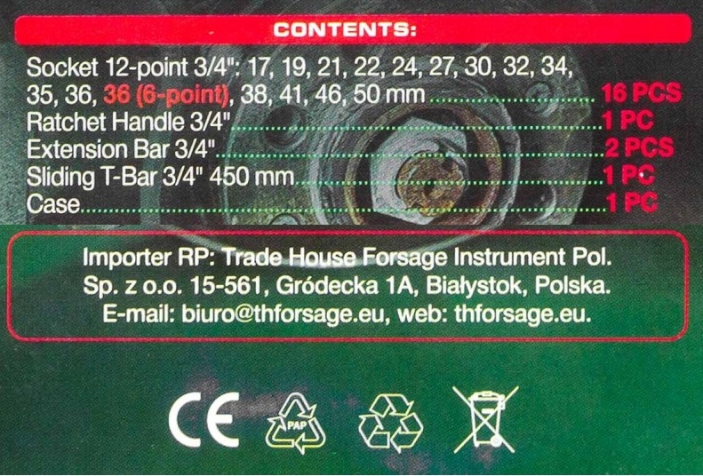 Zawartość zestawu: szczegółowy opis elementów