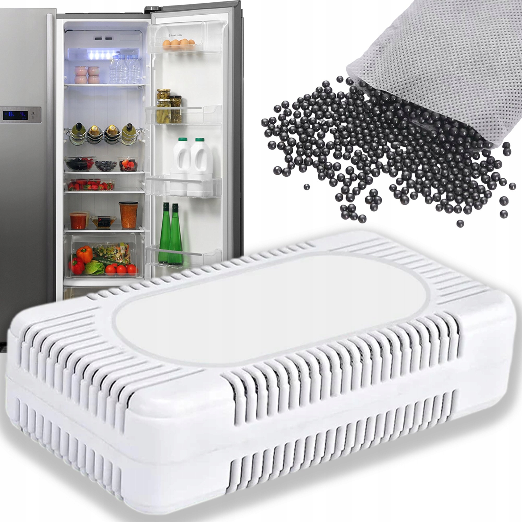 Pochłaniacz zapachów Neutralizator do lodówek - Aktywny węgiel dla świeżości