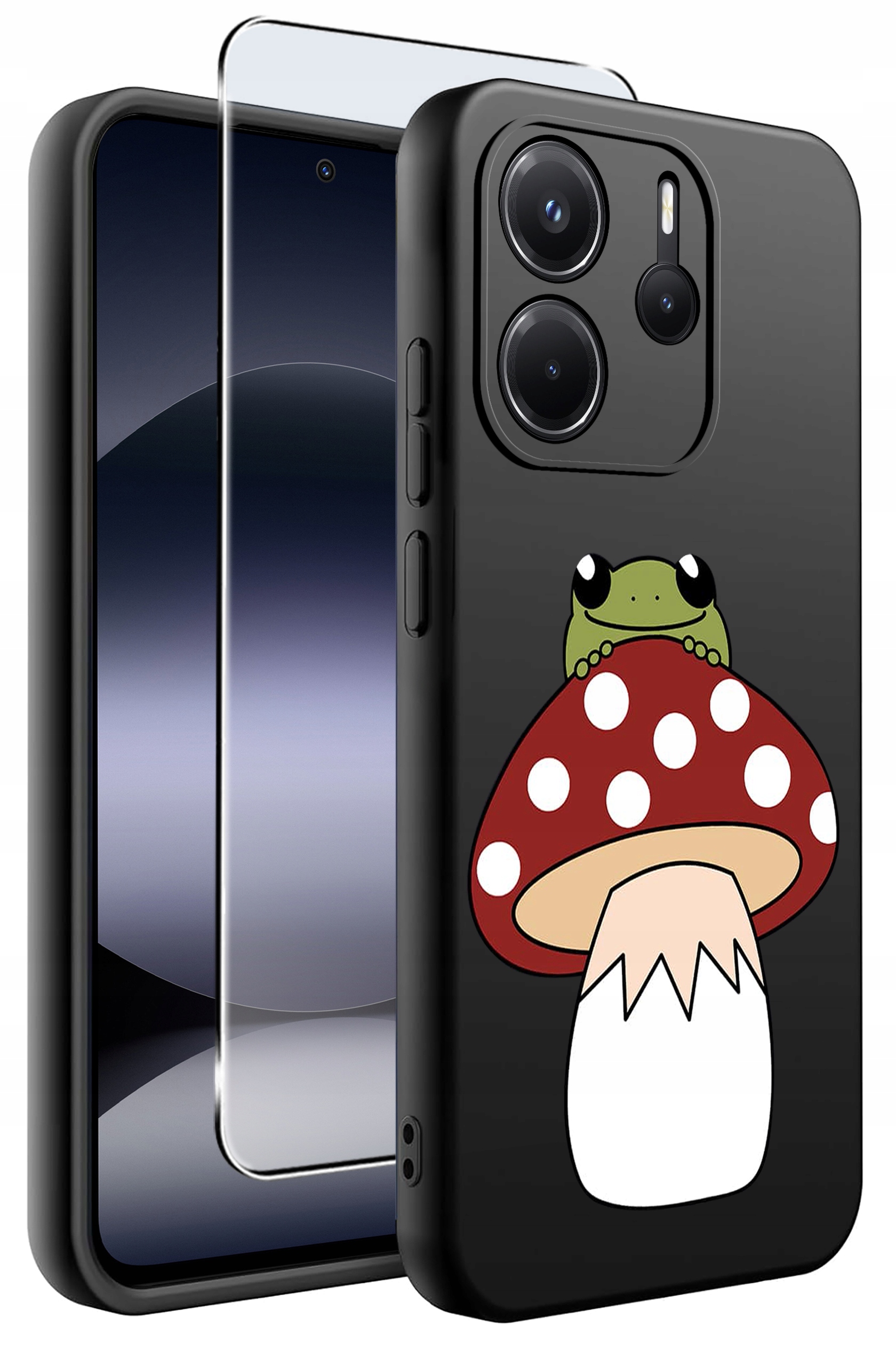 Zestaw zawiera: etui, szkło hartowane i akcesoria