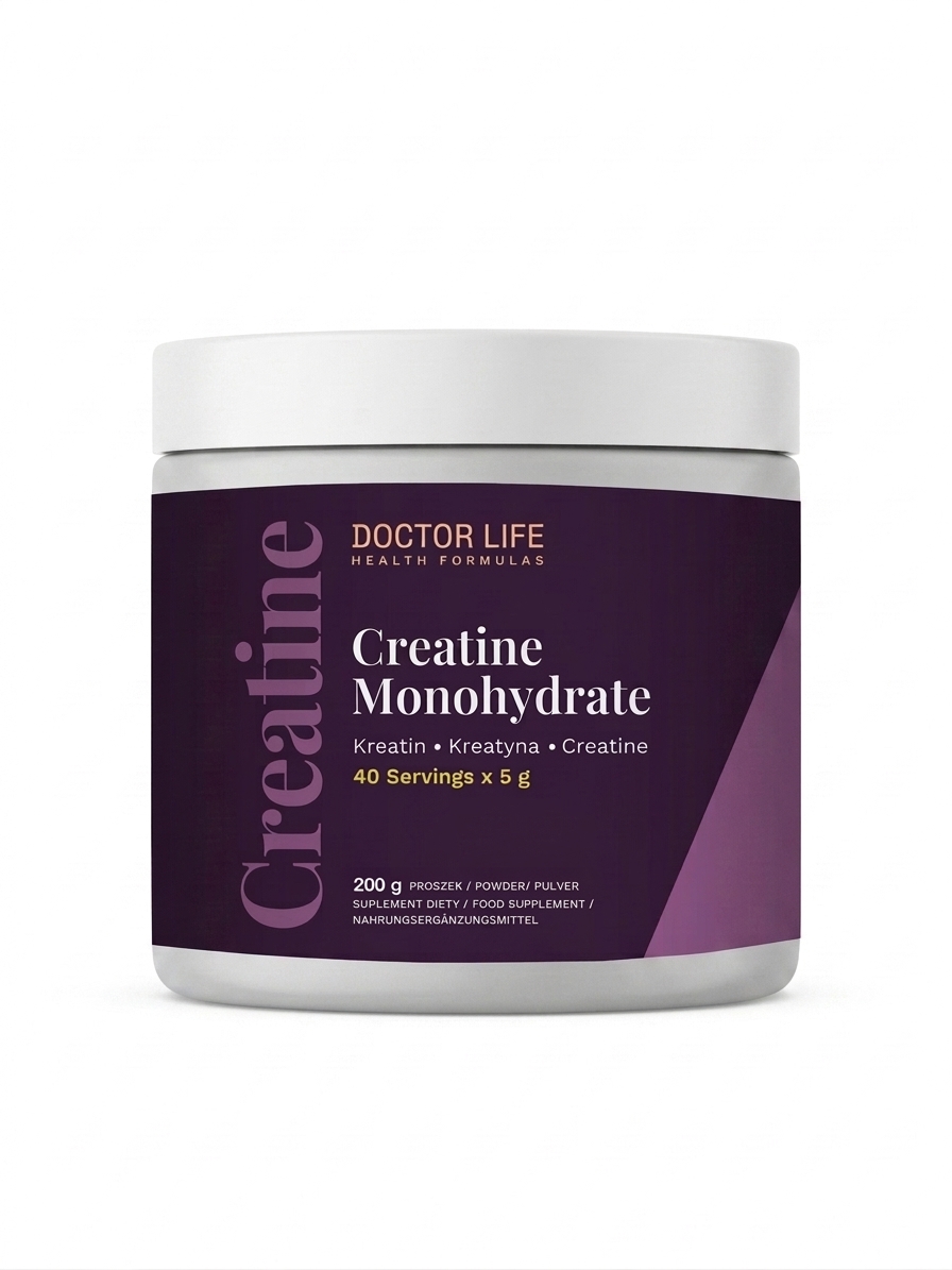 Doctor Life - Kreatyna Monohydrat proszek suplement diety 200 g – Twoje wsparcie w treningu
