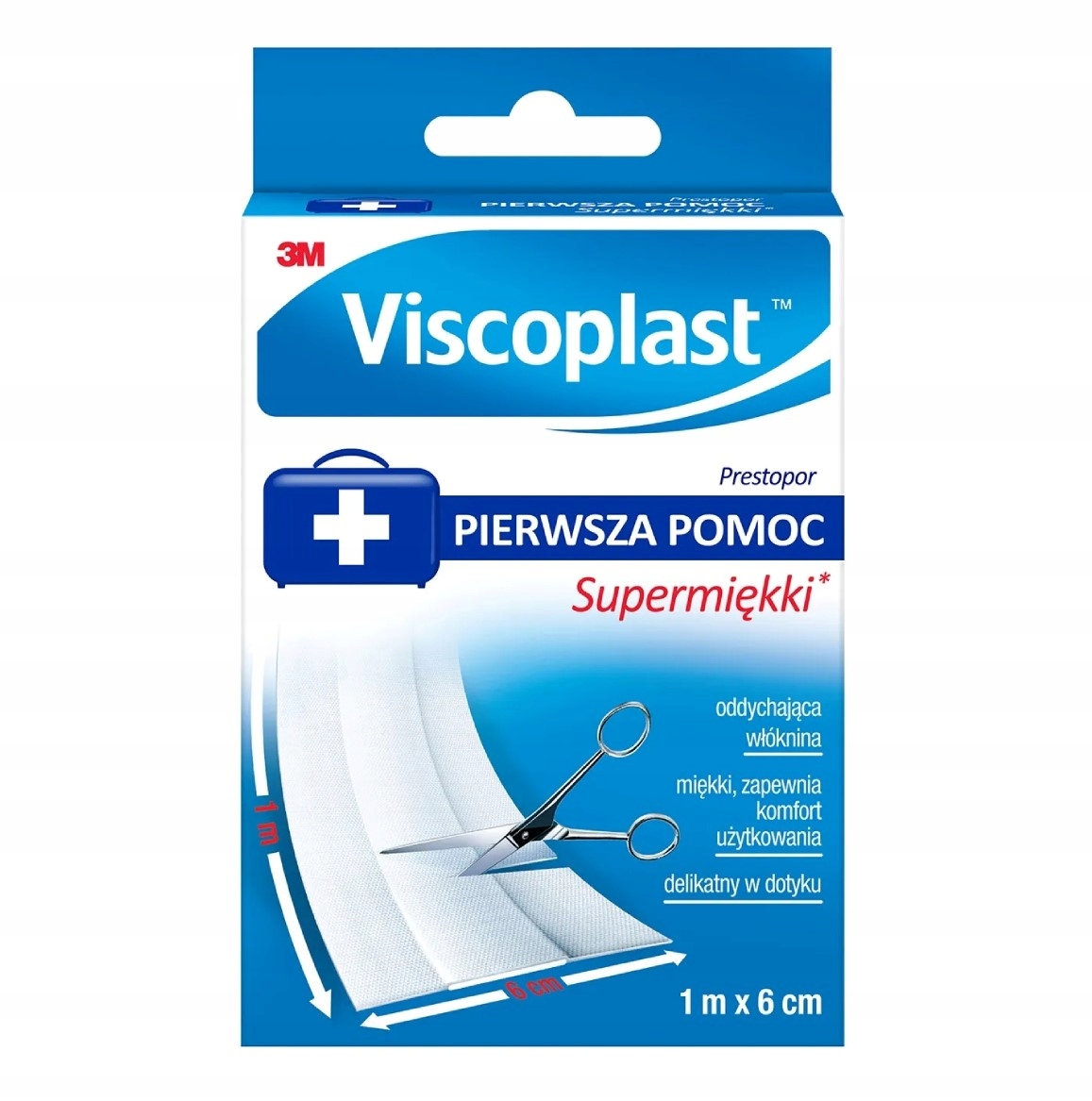 Viscoplast Prestopor – Supermiękki plaster do cięcia 1 m x 6 cm