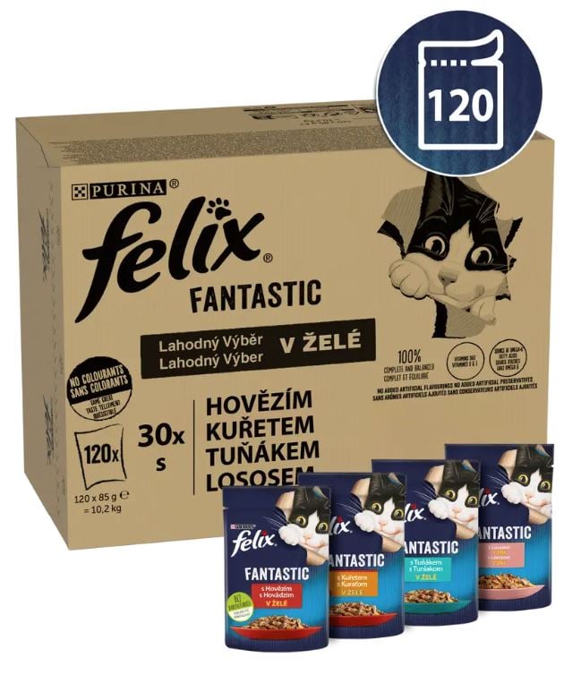 Karma mokra Felix Fantastic w galarecie – Doskonały wybór dla Twojego kota