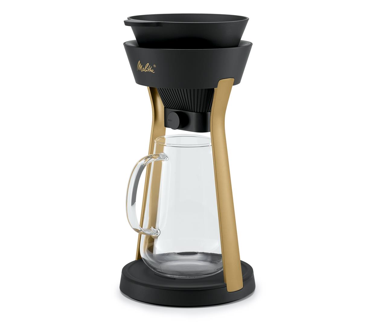 Melitta AMANO Czarno-złoty – Stacja z dripperem do parzenia kawy