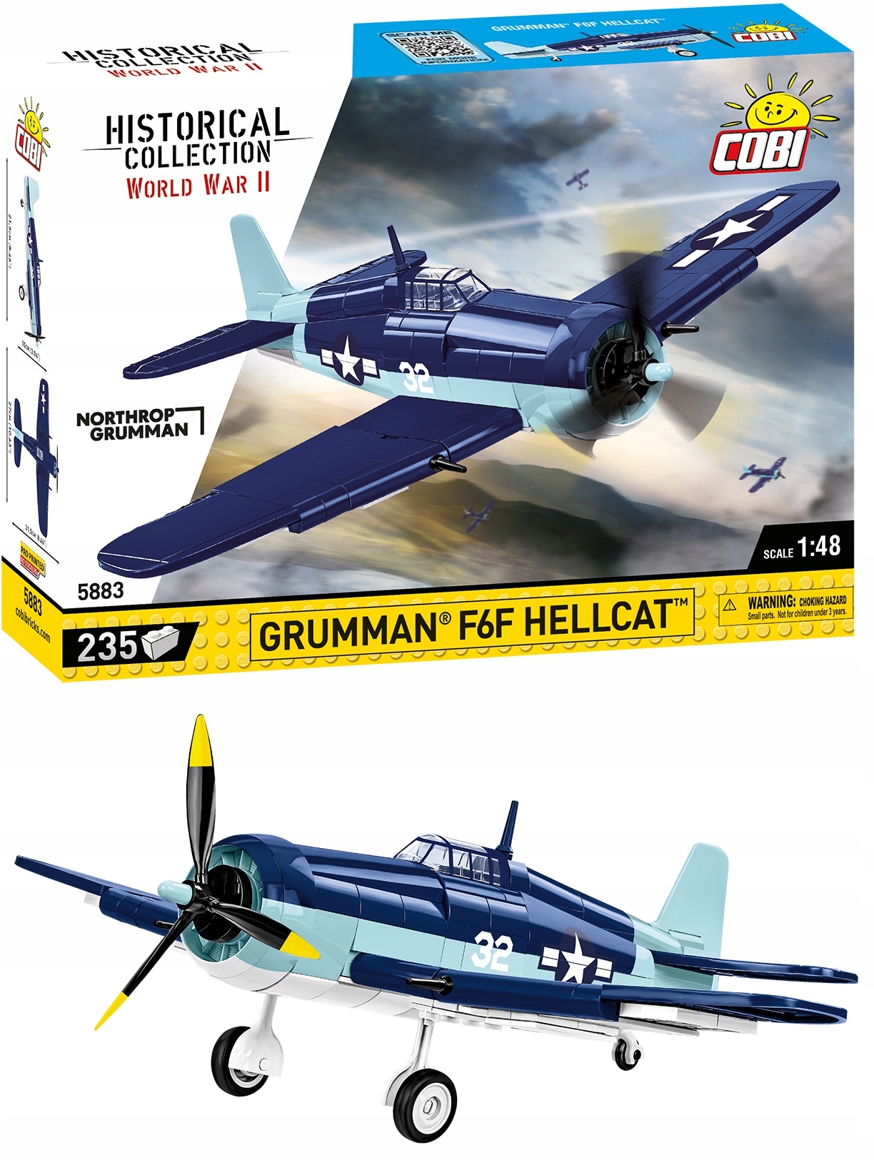 Klocki B-Kids Grumman F6F Hellcat – Kreatywna zabawa dla małych konstruktorów