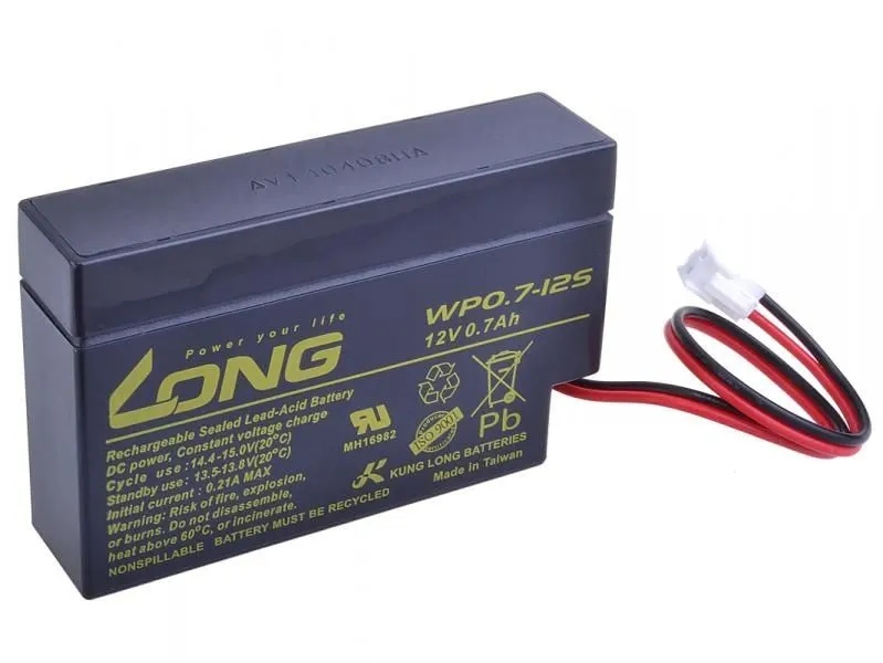 Akumulator kwasowo-ołowiowy Long 12V 0,7Ah JST – Niezawodne źródło energii