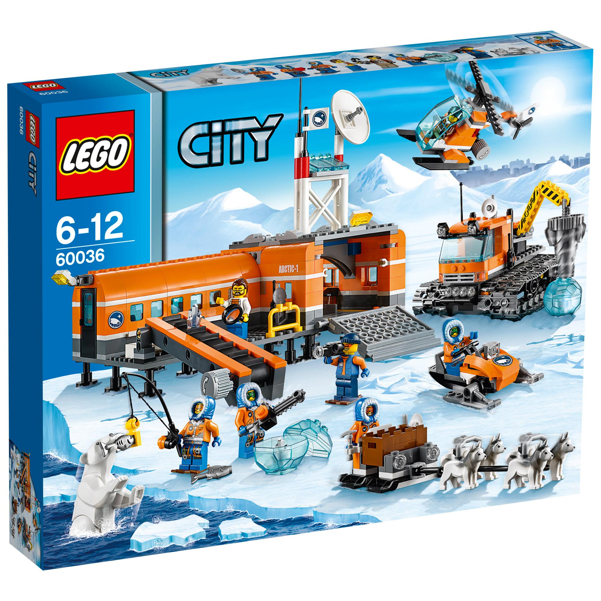 Klocki LEGO City Arktyczna Baza 60036 – Odkryj tajemnice lodowej krainy