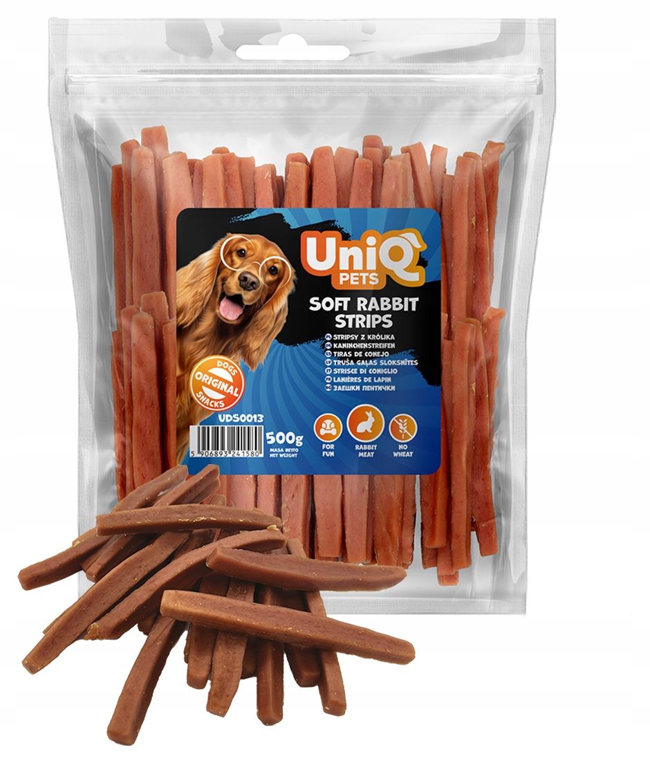UNIQ PETS Paszteciki z Królika 500g – Naturalny przysmak dla psa*