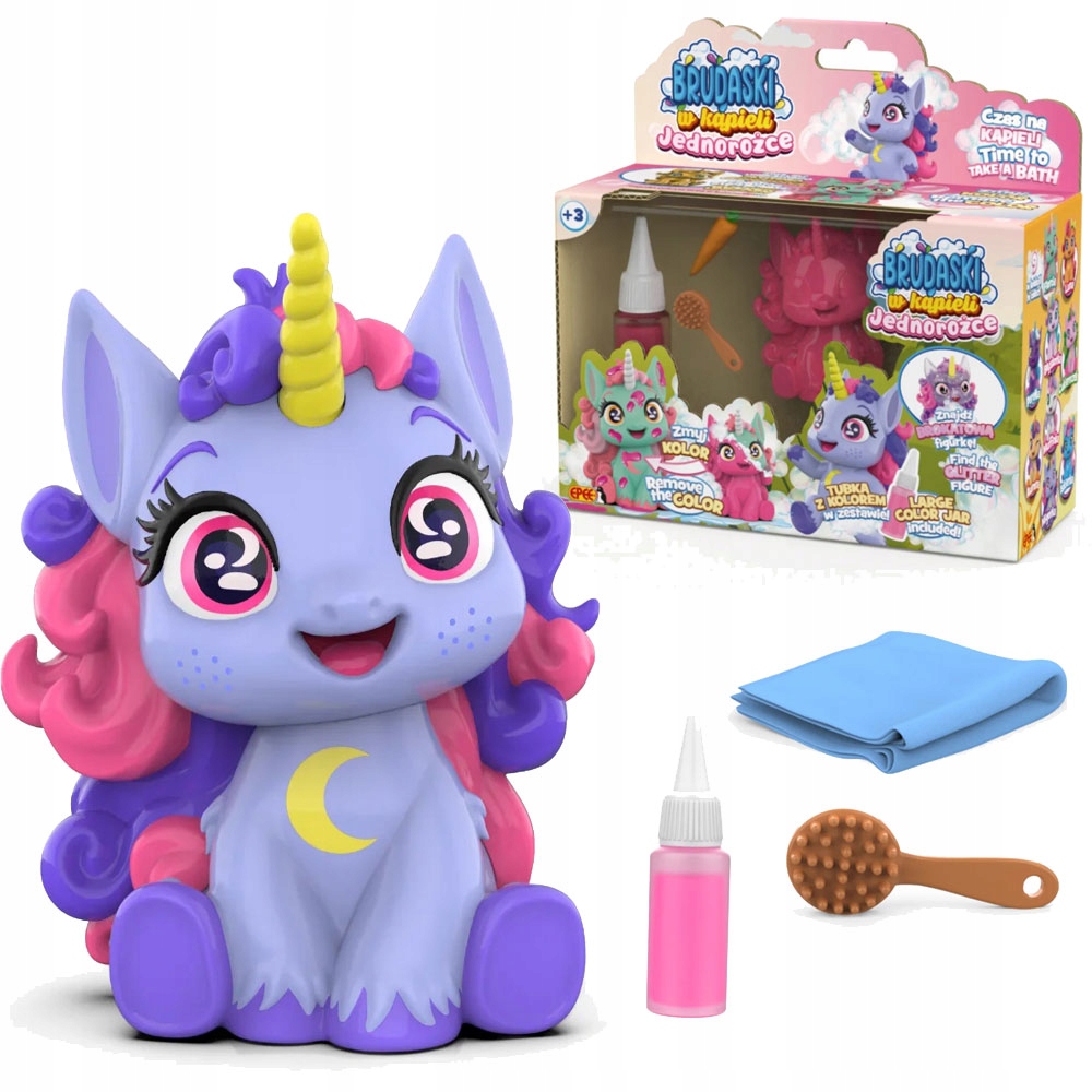 Figurki Brudaski Jednorożce Zestaw Migotka – Urocza zabawa w kąpieli