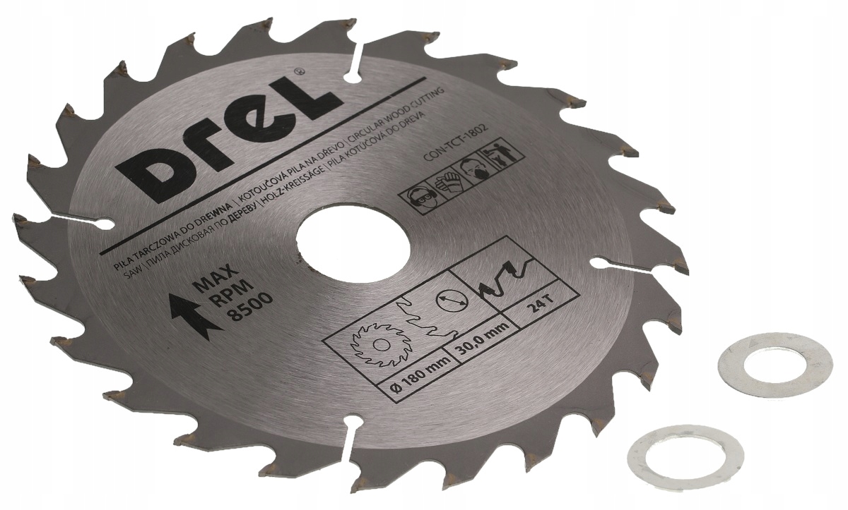 DREL Do Drewna 180mm 24T – Doskonała piła tarczowa do szybkiego cięcia