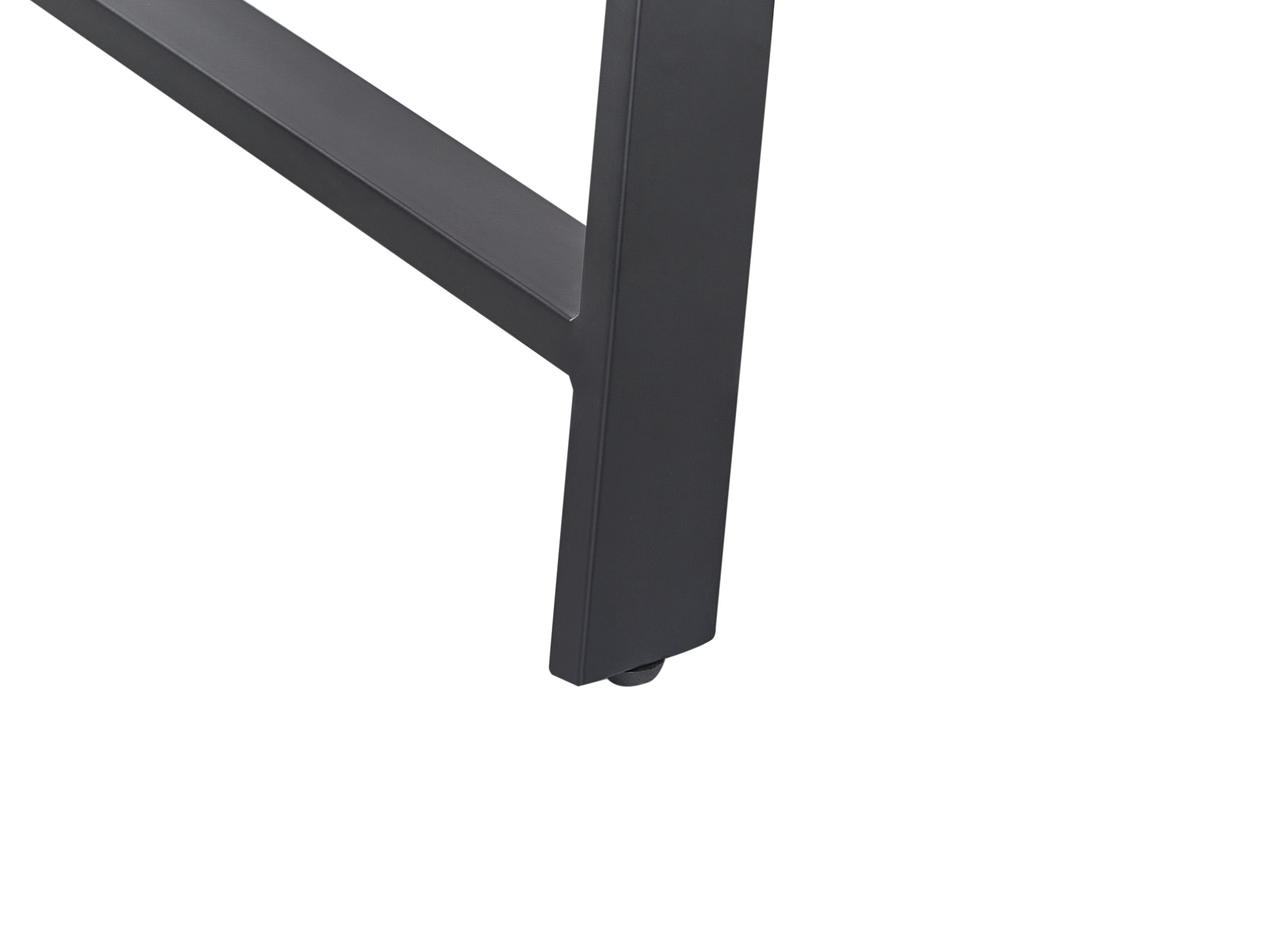 Stabilne metalowe nogi w modnym czarnym kolorze