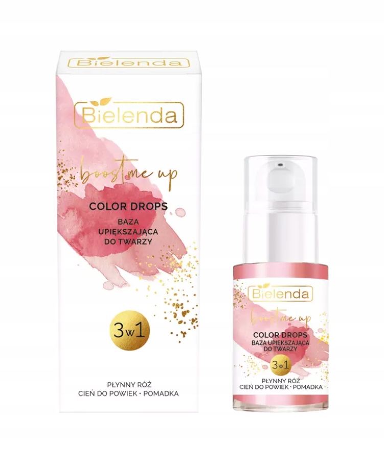 Boost Me Up Color Drops – Baza upiększająca do twarzy 3w1