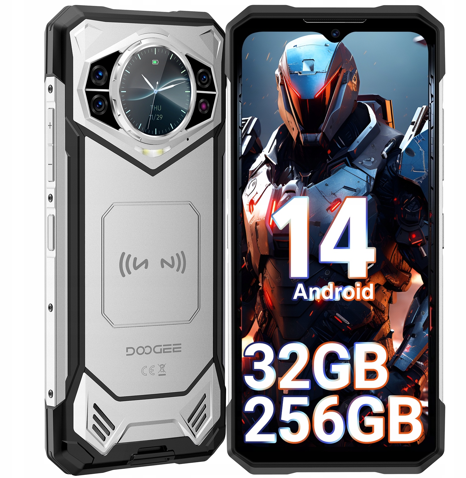 DOOGEE S200 12 GB / 256 GB Srebrny – Smartfon stworzony do wyzwań