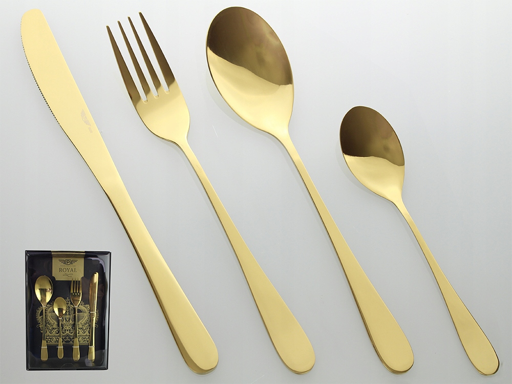 Pinti Inox Įrankių rinkinys PRINCESS GOLD – Elegancja i jakość na Twoim stole