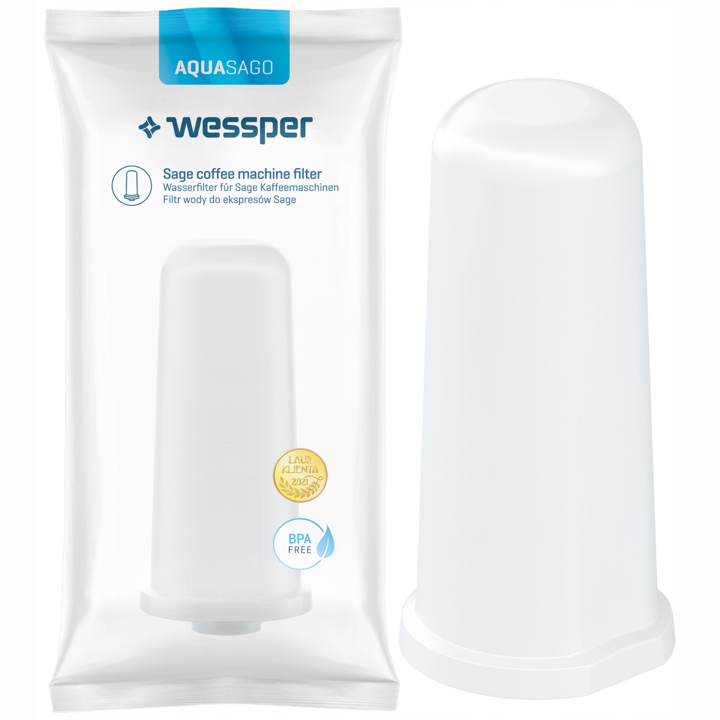 Filtr wody do ekspresu Aqua Sage (WES095) – Czysta woda dla doskonałej kawy