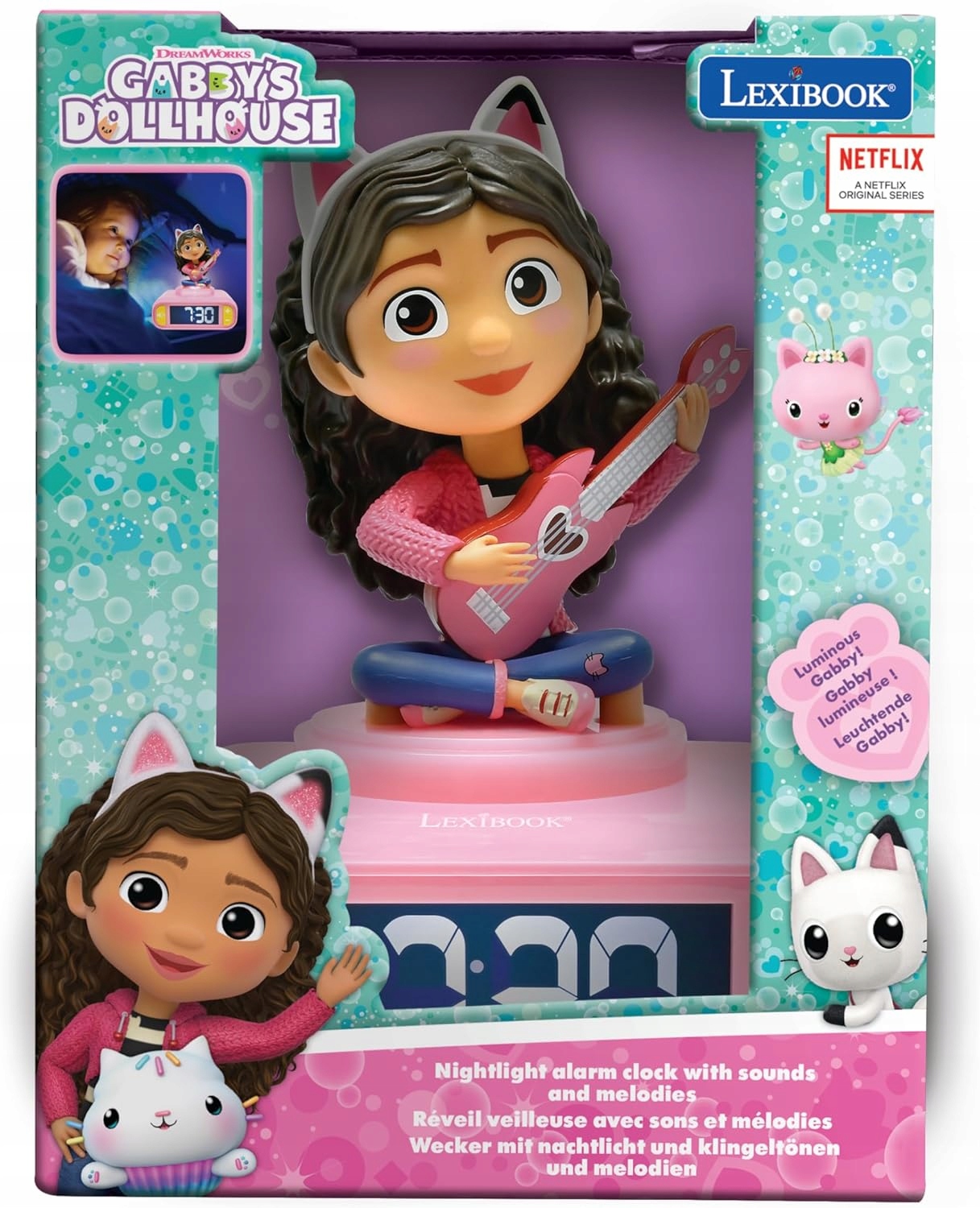 Gabby's Dollhouse Budzik z Lampką Nocną – Magia Gabi w Twoim Domu