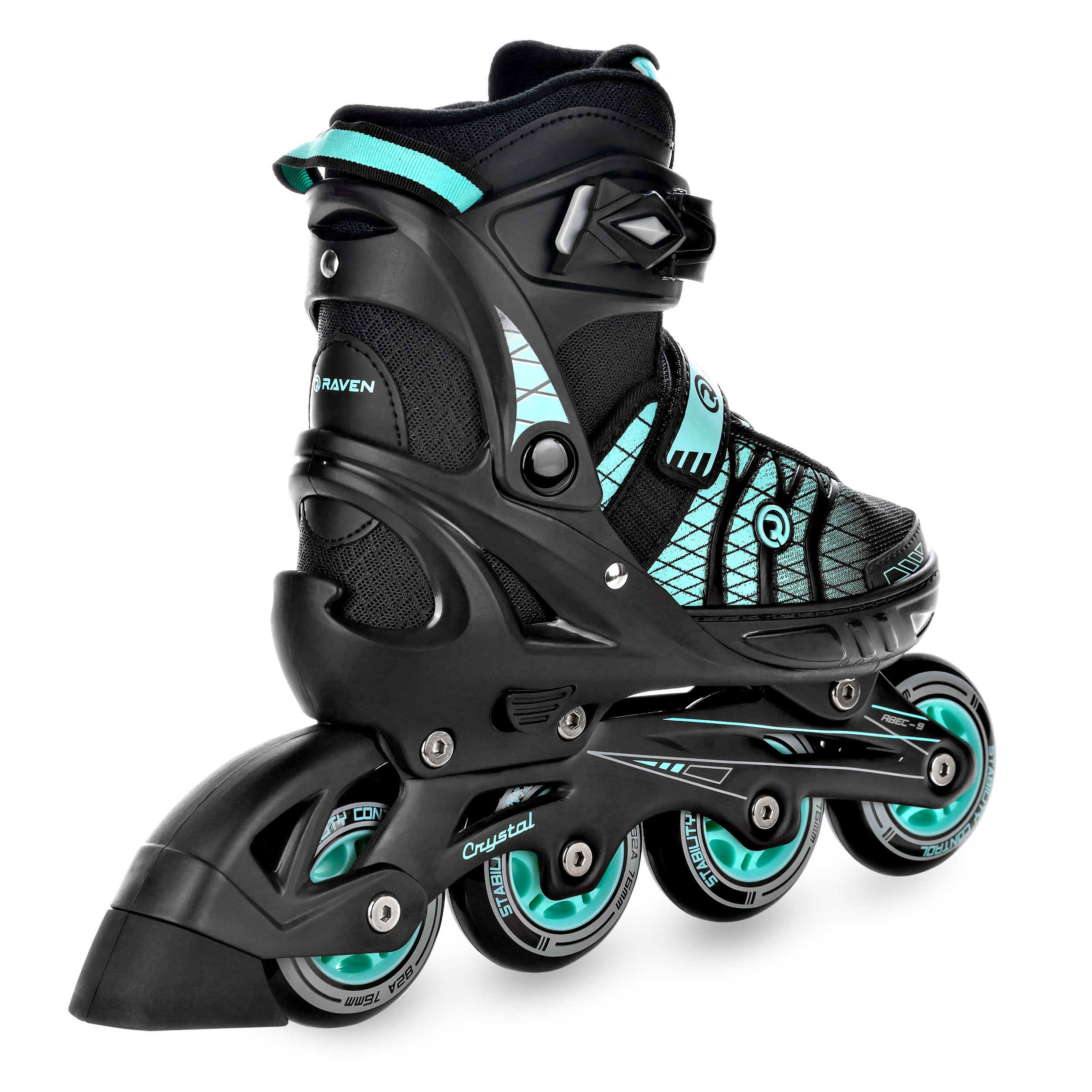 Rolki Łyżwy 2w1 RAVEN Crystal Black/Mint 38-42 Minimalna długość wkładki 25 cm
