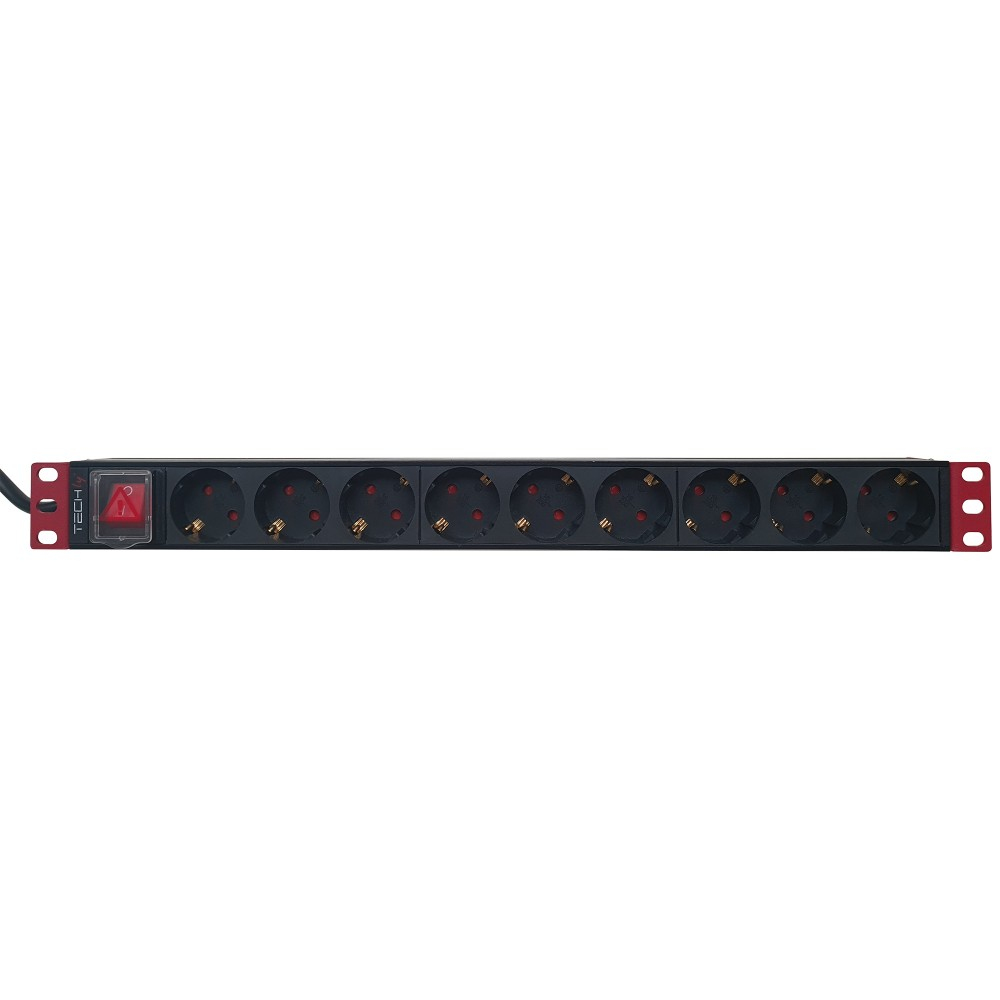 Techly Professional Listwa zasilająca PDU Rack 19” 1U 9x gniazdo Schuko – Wydajność i nowoczesny design