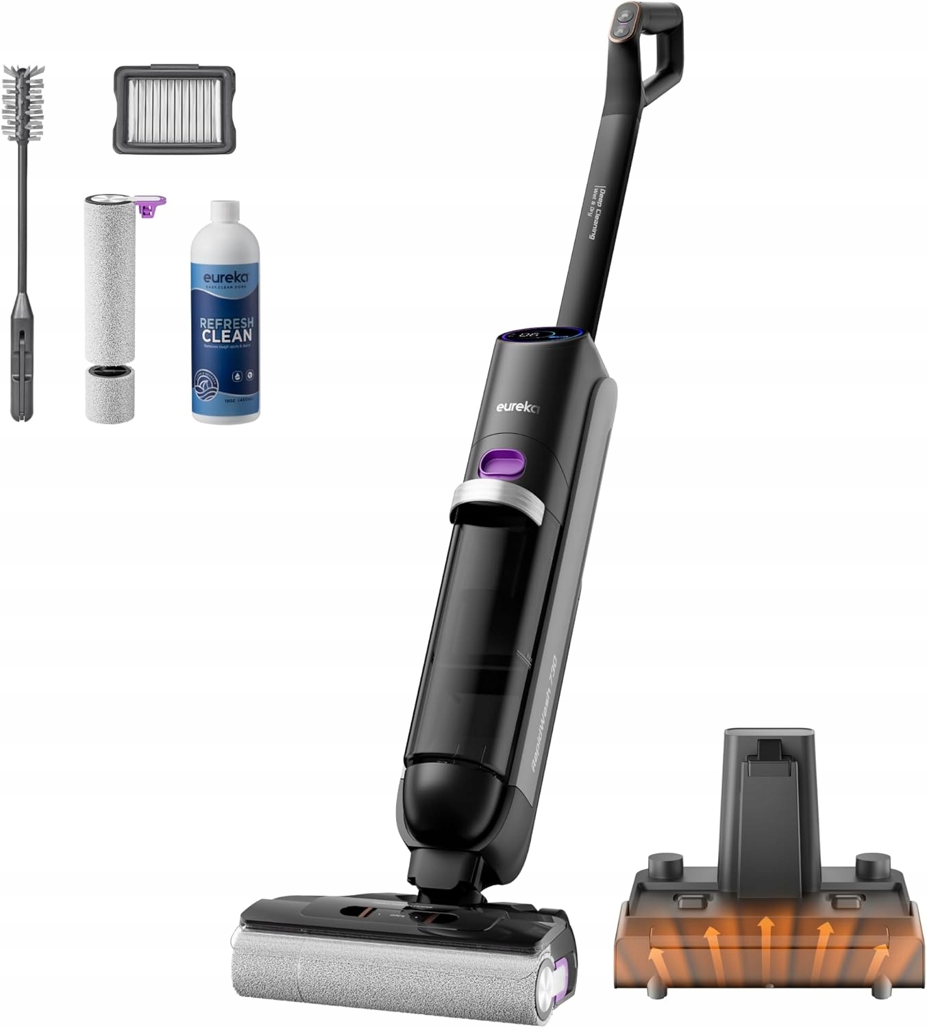 Eureka RapidWash NEW730 – Odkurzacz bezprzewodowy 2w1 na sucho i mokro