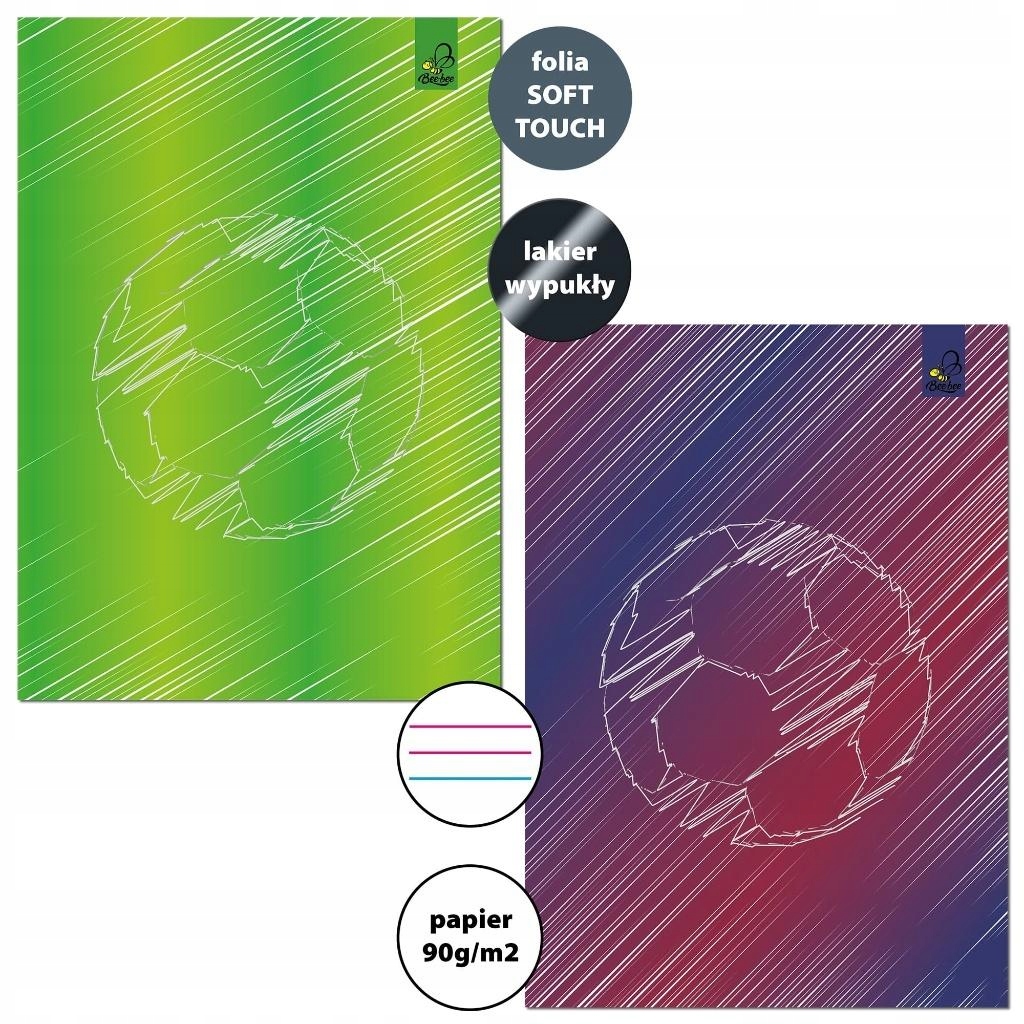 Kolorowe wzornictwo i elegancka okładka soft touch