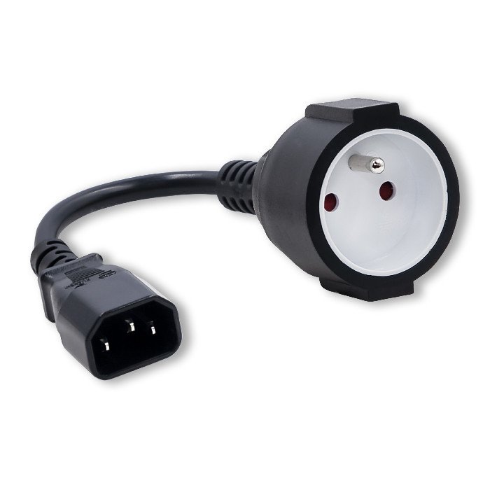 Adapter IEC 320 C14 French 0.15m – Idealne rozwiązanie do zasilania