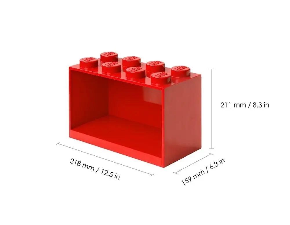 Wymiary i specyfikacje zestawu półek LEGO