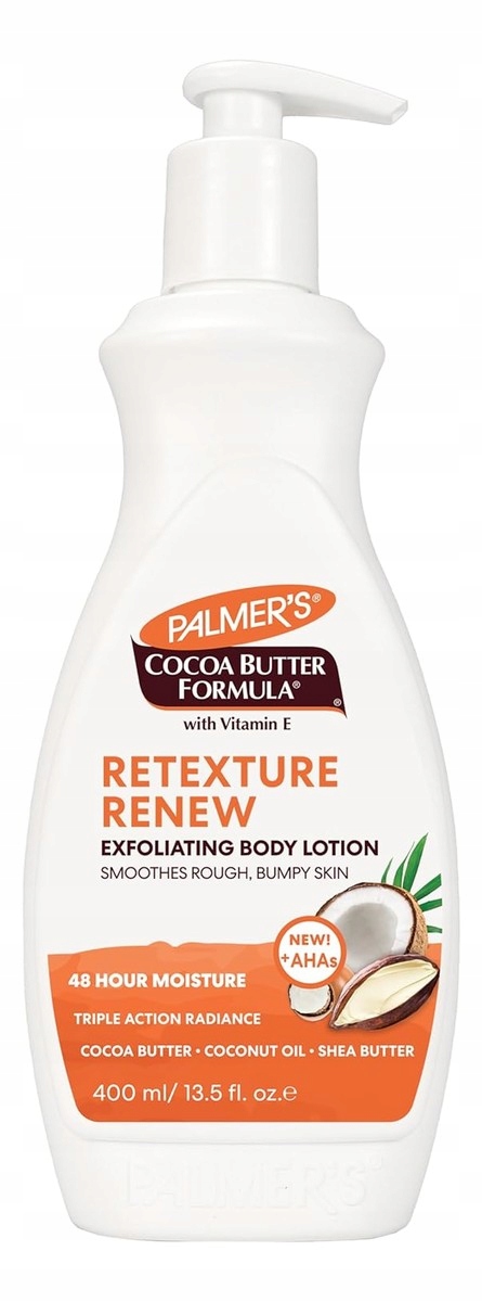 Palmer's Retexture Renew Cocoa Butter Formula Exfoliating Balsam do ciała 400 ml – Ujędrnij swoją skórę