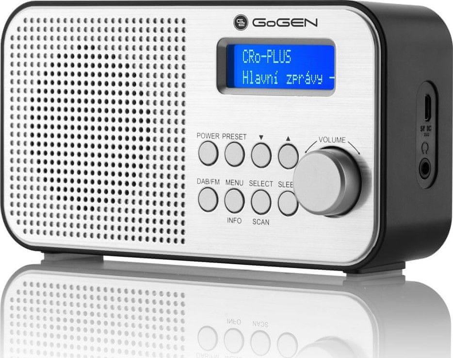 Przenośne radio z wyświetlaczem LCD i budzikiem