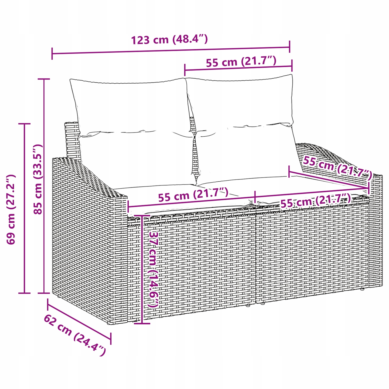 Wygodne poduszki odporne na UV