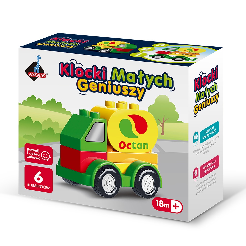 Bezpieczne klocki dla dzieci powyżej 18. miesiąca życia