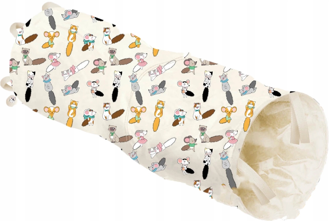 ZOLUX Zabawka dla kota tunel wzór koty i myszy CHATOUILLE 50cm – Idealna rozrywka dla Twojego pupila
