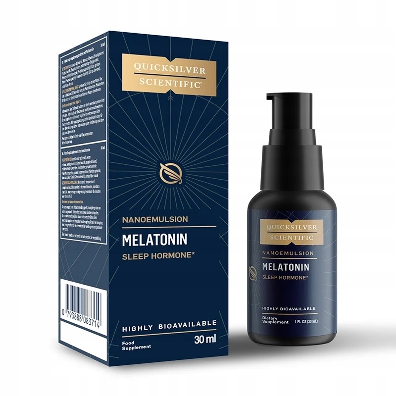 Quicksilver Liposomalna Melatonina 1 mg – Wegański suplement dla lepszego snu