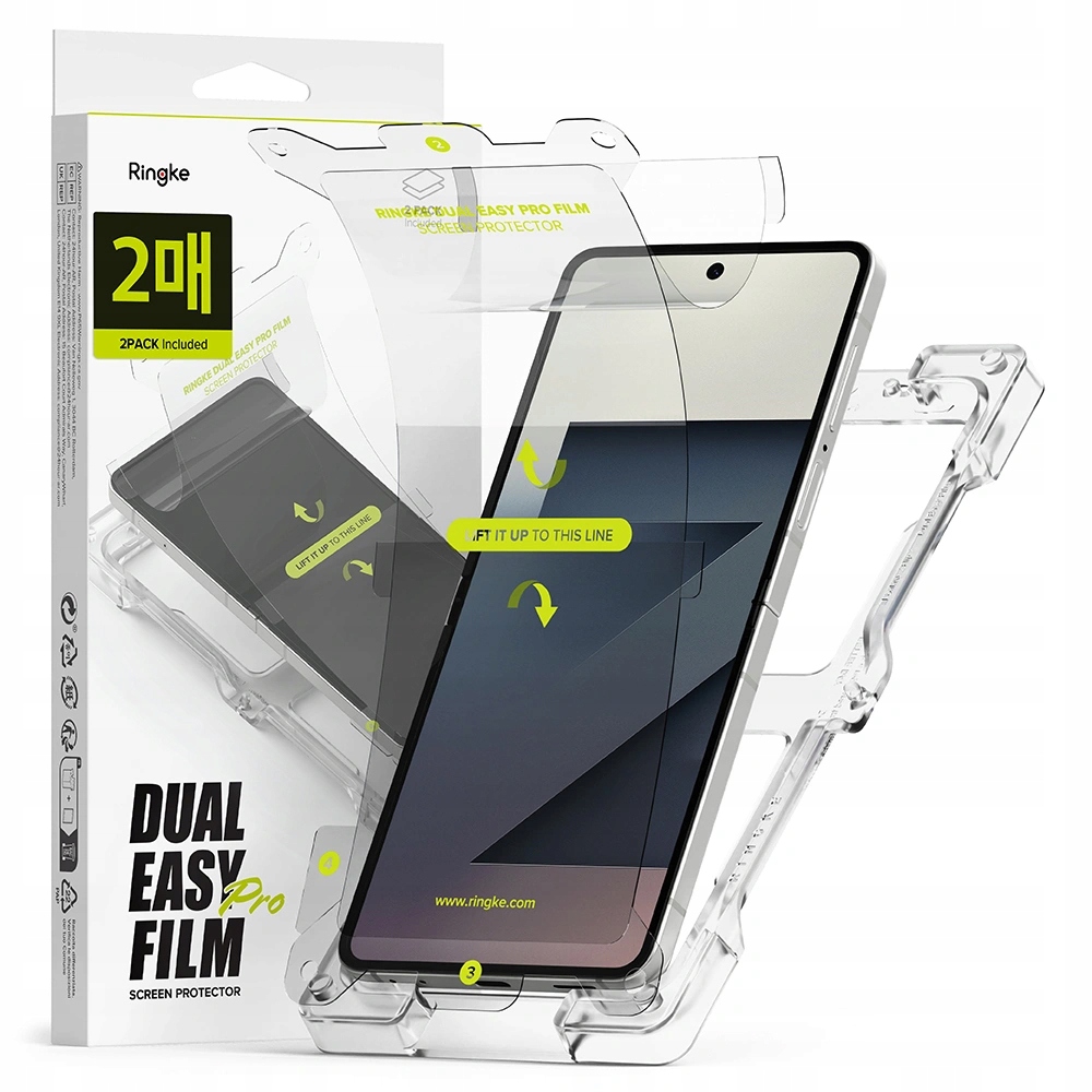 Folia ochronna Ringke Dual Easy Pro 2-Pack Galaxy Z Flip 7 Clear – Skuteczna ochrona dla Twojego telefonu