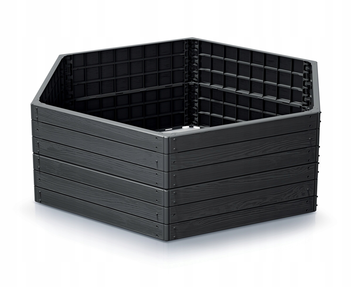 Rabata ogrodowa Base Woody IBWH 1480x1290x250mm - Antracyt – Idealne rozwiązanie dla Twojego ogrodu