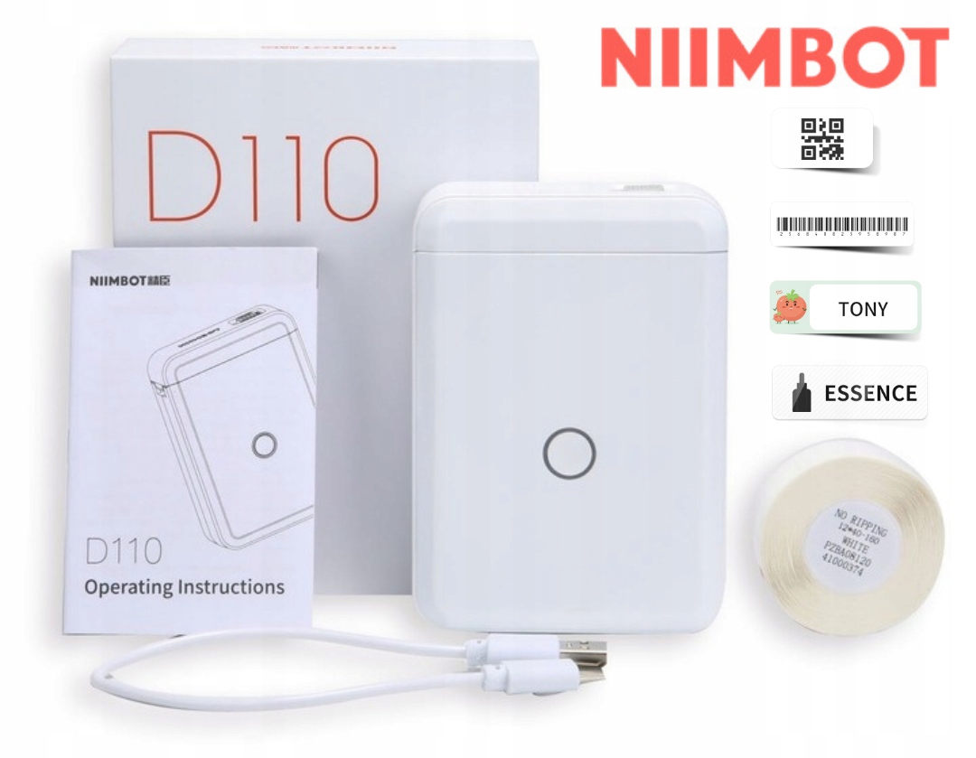 Łatwa personalizacja z aplikacją NIIMBOT na iOS i Android