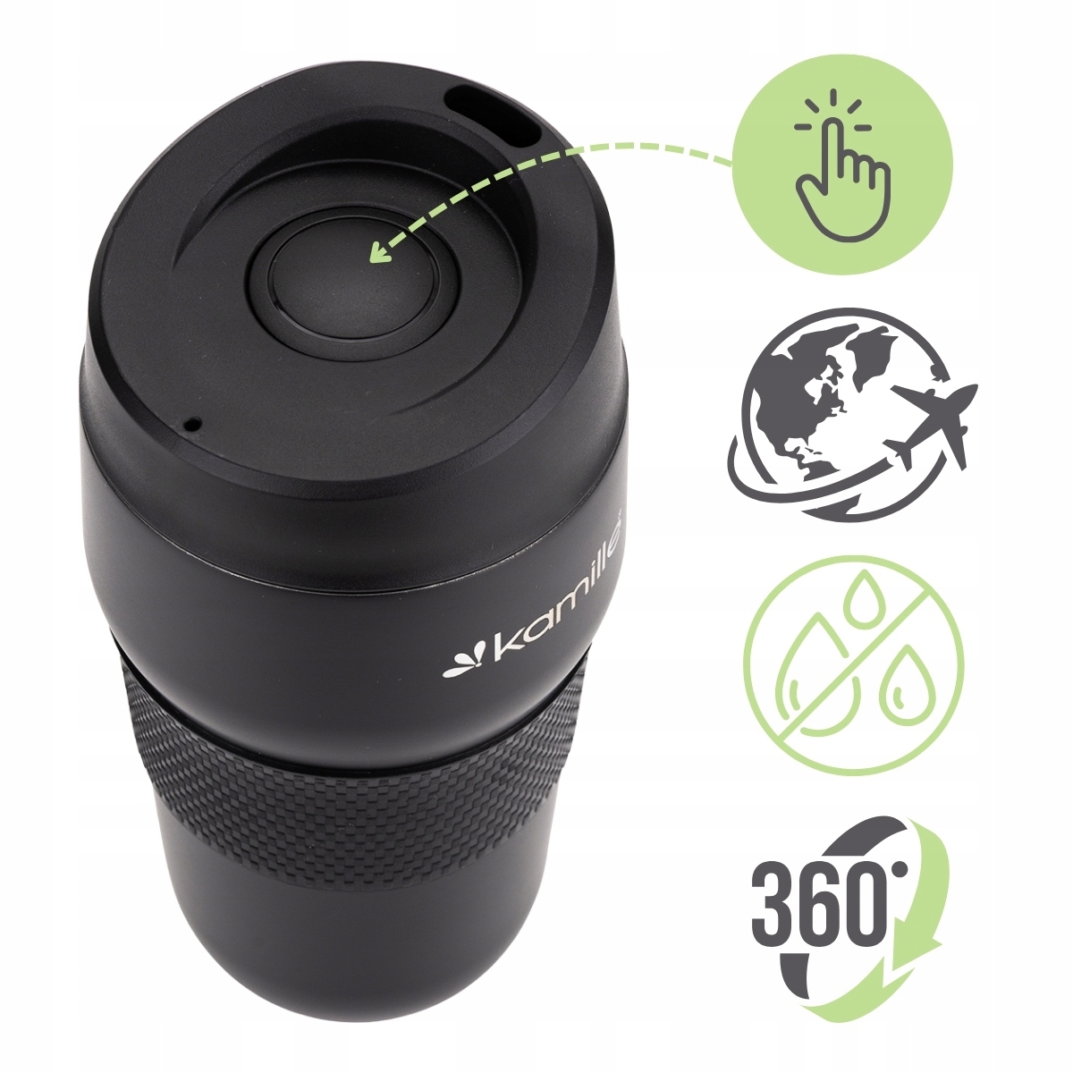 Praktyczna pojemność 320 ml – idealny do podróży i codziennego użytku