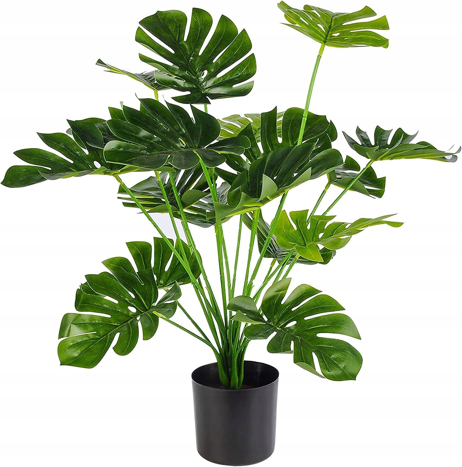 Sztuczna Roślina Monstera Deliciosa 50-75 cm – Realistyczna Ozdoba do Twojego Wnętrza