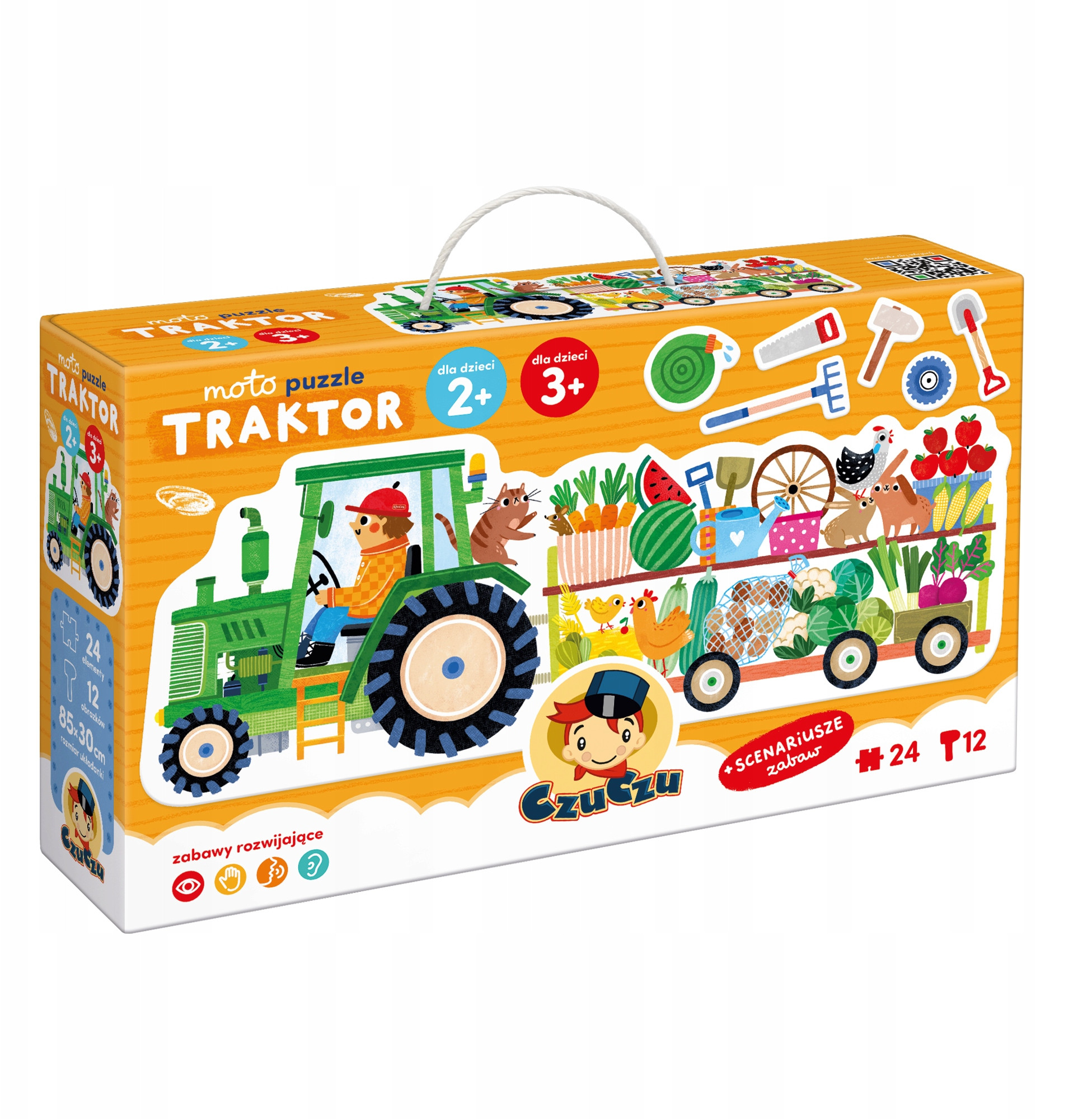 NICI CzuCzu Moto puzzle Traktor – Edukacyjna zabawa dla najmłodszych