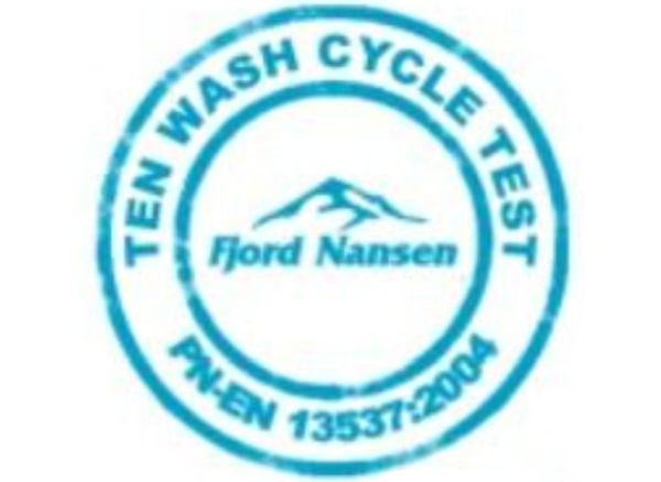 Ten Wash Cycle Test  Fjord Nansen PN-EN 13537:2004