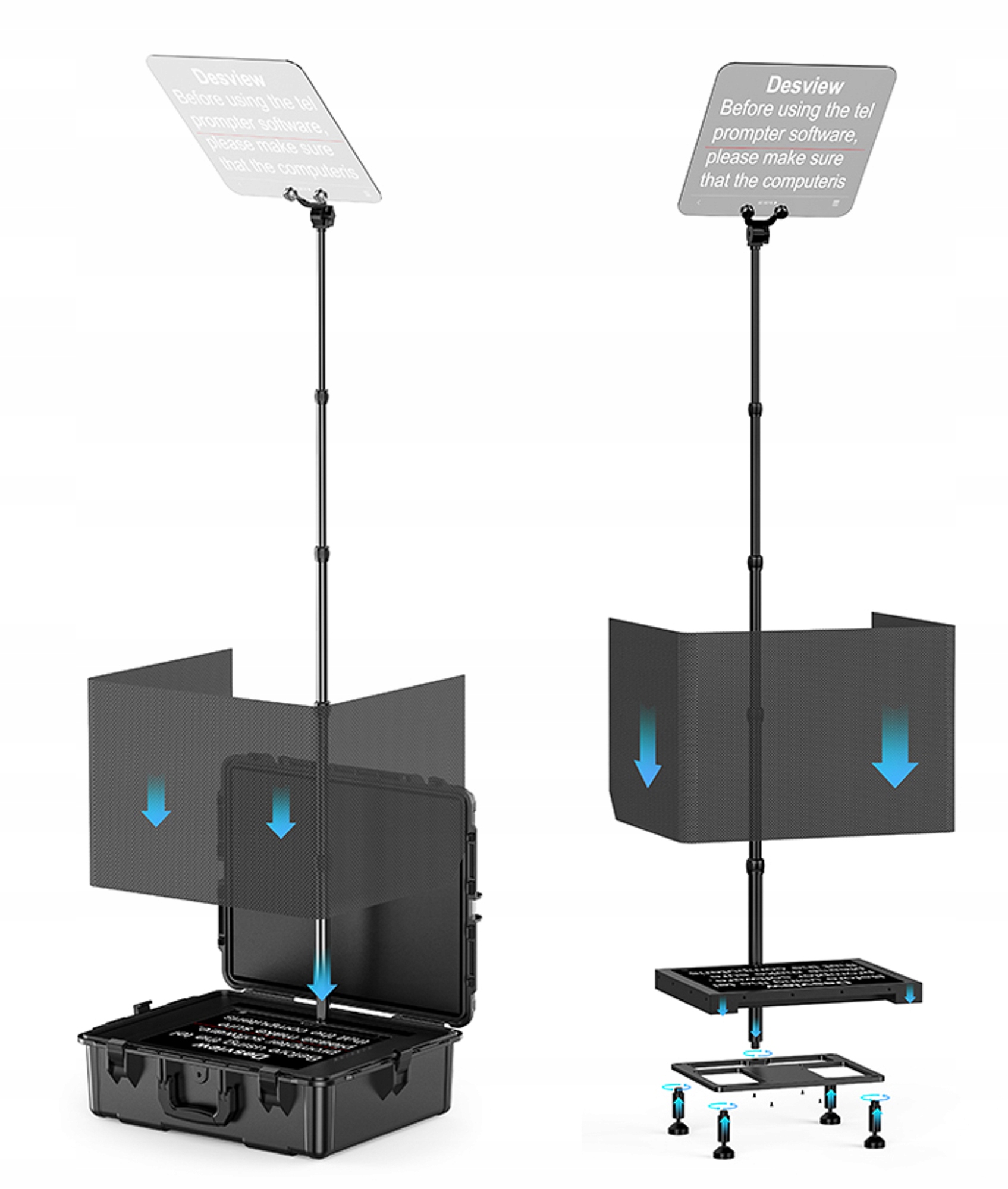 Teleprompter Desview TP300 – Profesjonalne wsparcie dla Twoich wystąpień