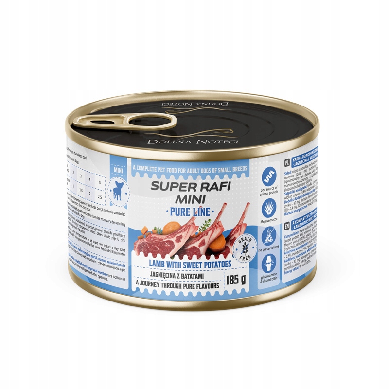 Mokra karma dla psów Super Mini Pure Line z jagnięciną i batatami – zdrowy wybór dla małych ras