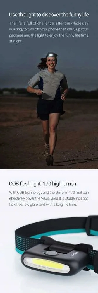 Technologia COB i moc 170 lumenów