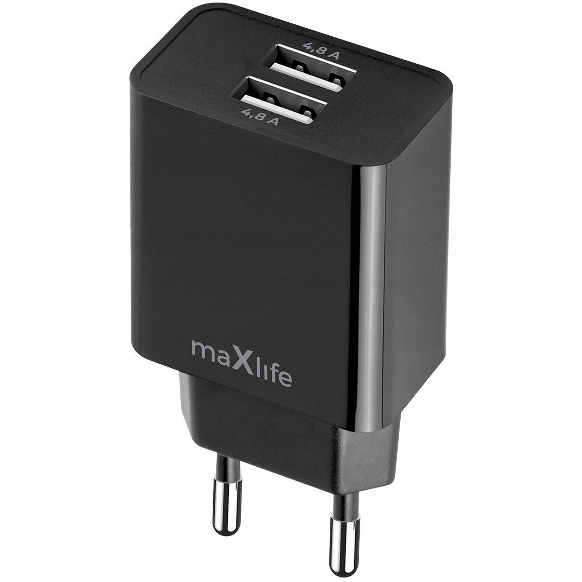 Maxlife ładowarka sieciowa MXTC-12 2x USB 4,8A – Szybkie ładowanie w zasięgu ręki