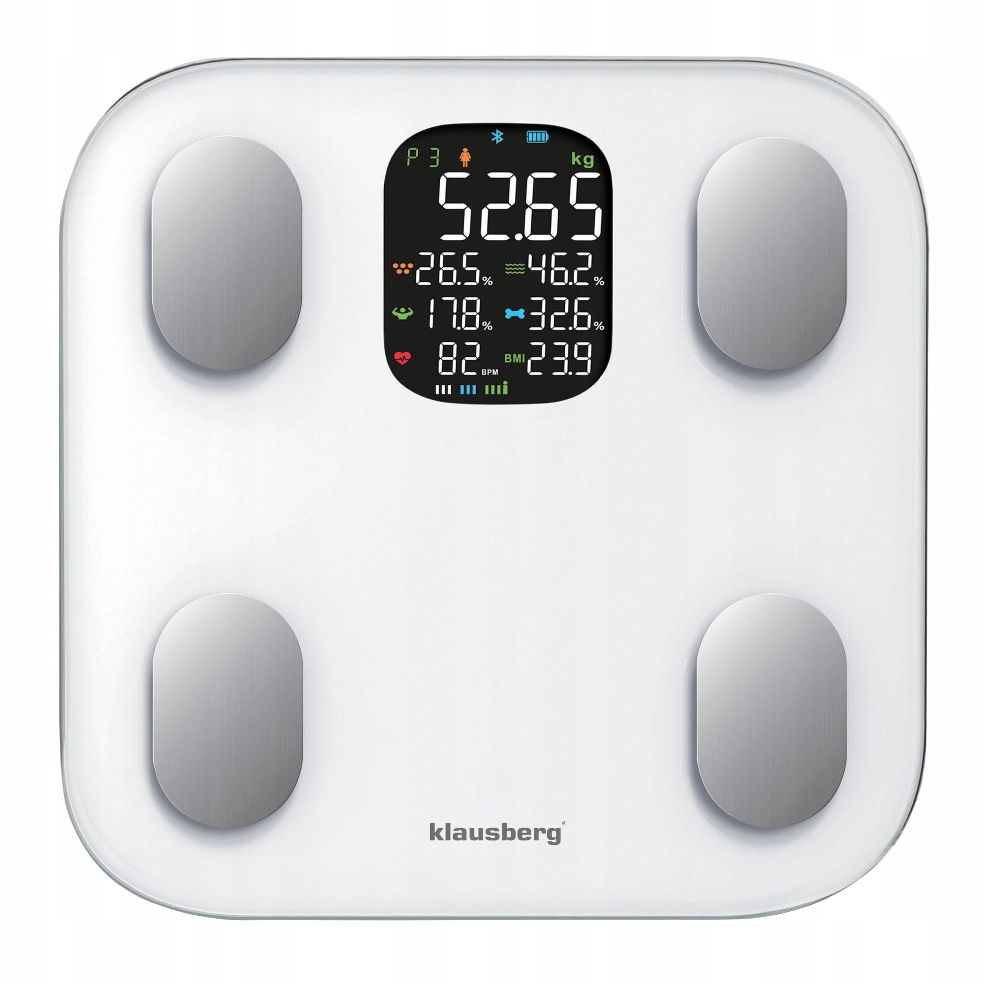 Waga łazienkowa z pomiarem tkanki tłuszczowej i składu ciała KLAUSBERG KB-7855 – Twoje zdrowie w zasięgu ręki