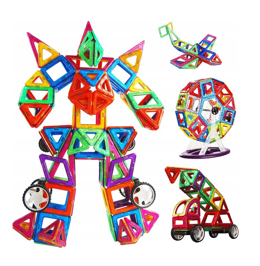 Klocki Magnetyczne Konstrukcyjne Duże Panele 3D – Kreatywna zabawa dla dzieci