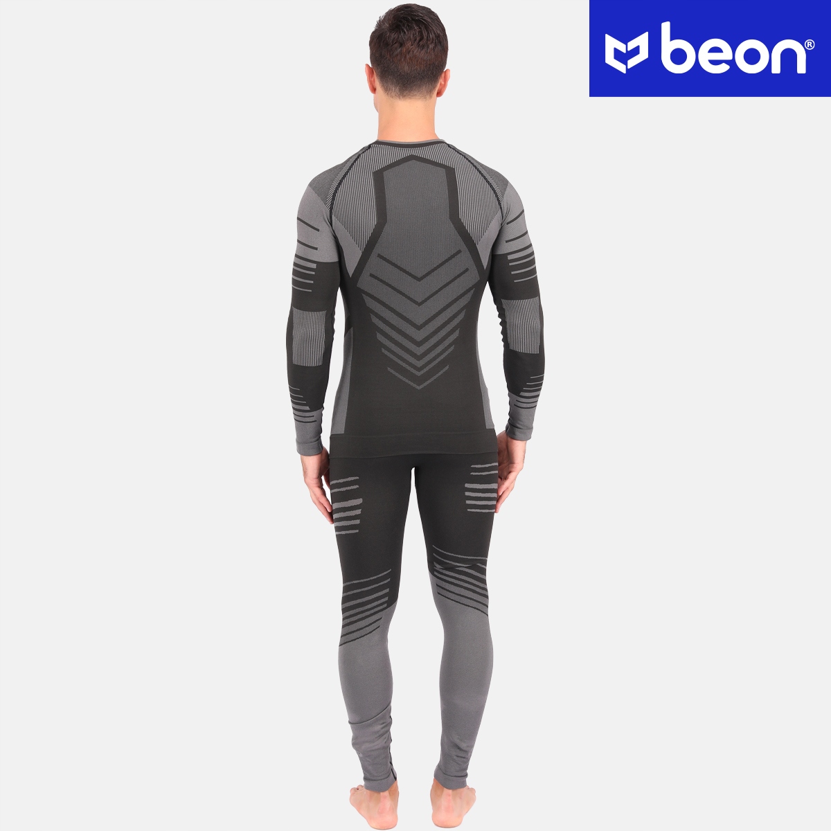 Zestaw termoaktywny Beon Skin Warp MEN Black&Grey (XL) – Komfort i funkcjonalność w jednym