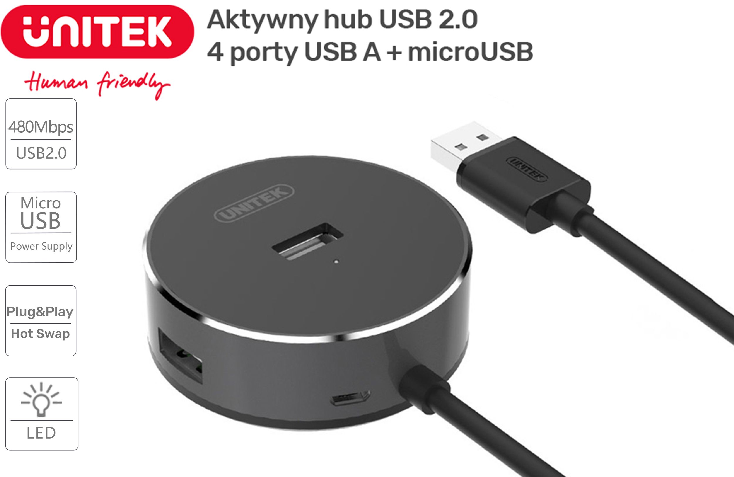 unitek hub usb 2.0
